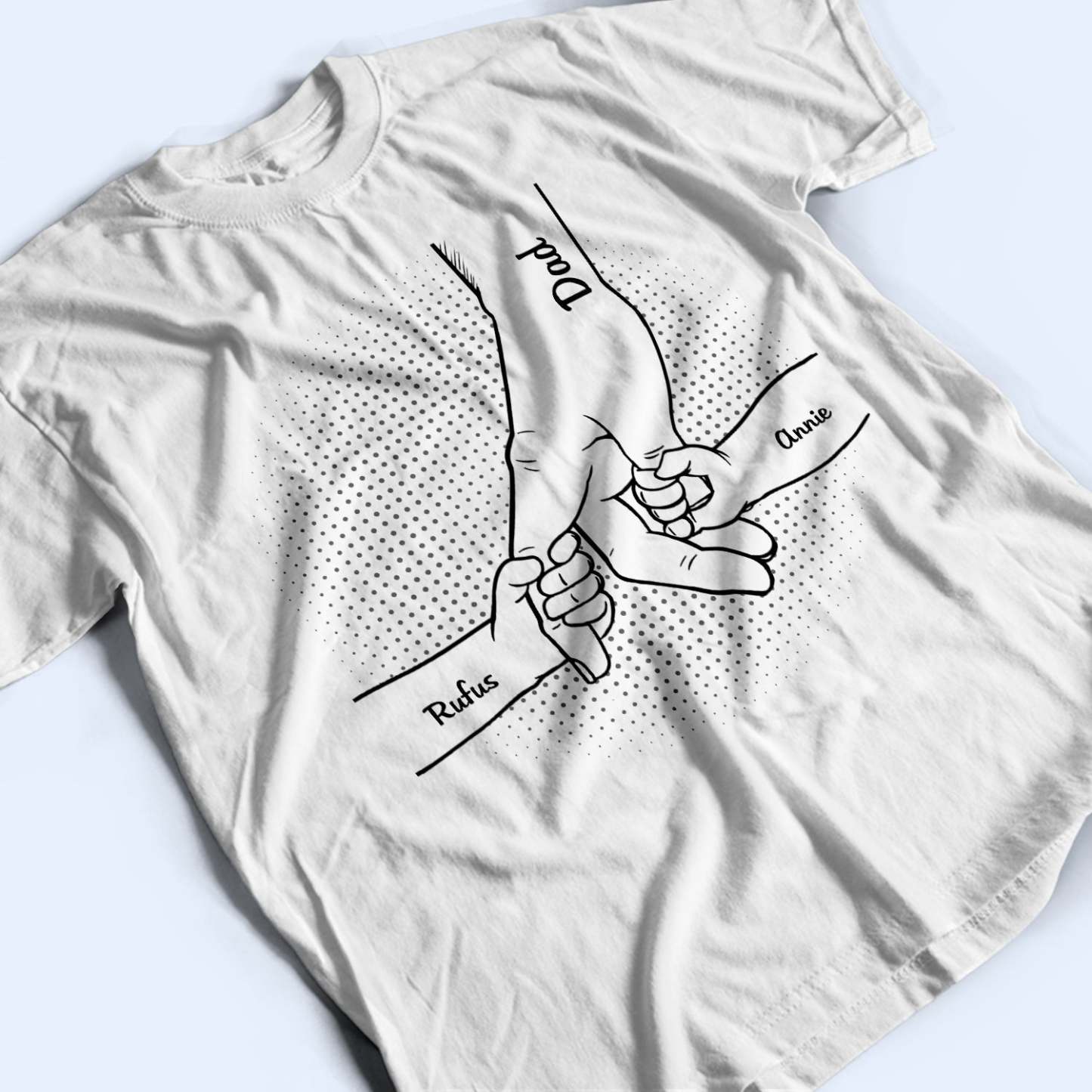 Hand In Hand, I Will Always Protect You - Birthday, Loving Gift For Mother, Father, Grandma, Grandpa, Parents, Grandparents - Personalized Custom T Shirt-ilovevango