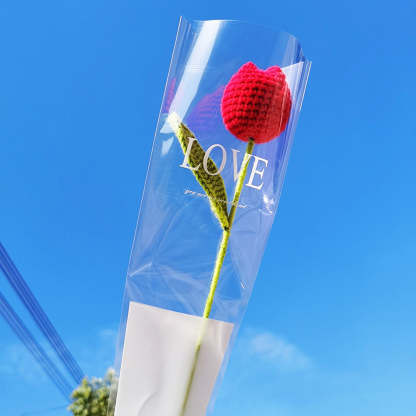 Mother's Day Gift 1pc Crochet Flower Handmade Knitted Flower Gift For Her-ilovevango