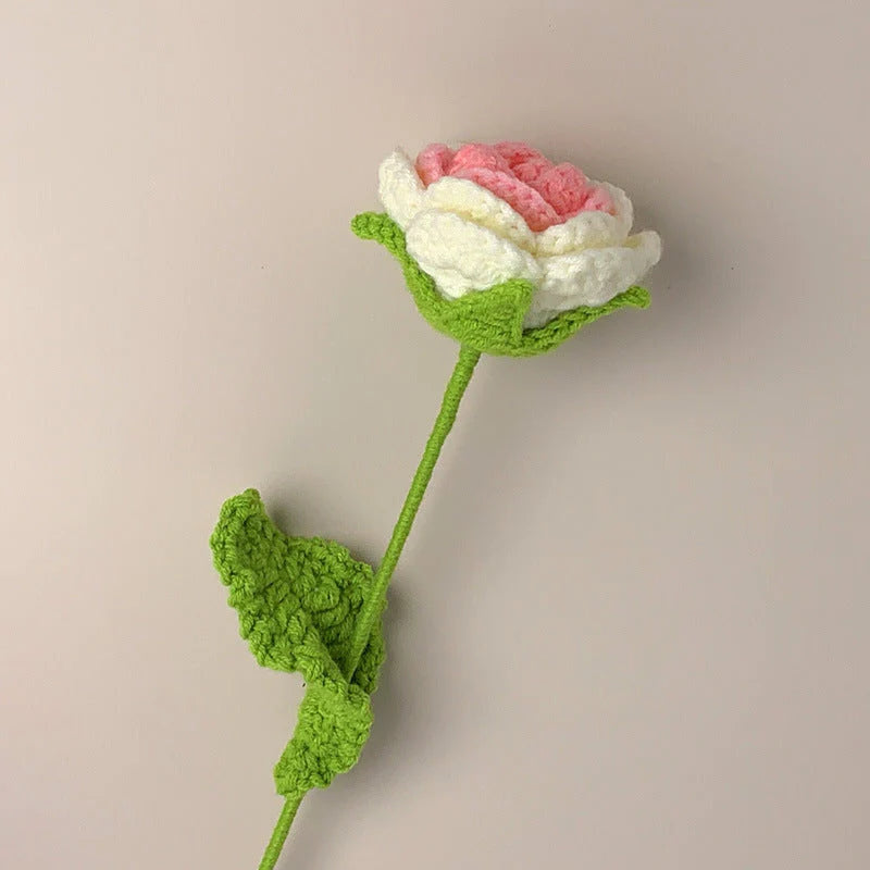 Mother's Day Gift Roses Crochet Flower Handmade Knitted Flower Gift For Lover-ilovevango