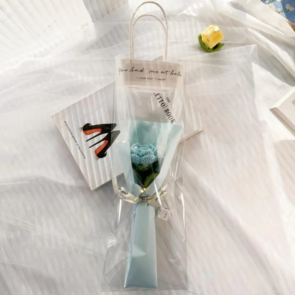 Mother's Day Gift 1pc Crochet Flower Handmade Knitted Flower With Light Strip Gift For Lovers-ilovevango