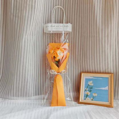 Mother's Day Gift 1pc Crochet Flower Handmade Knitted Flower With Light Strip Gift For Lovers-ilovevango