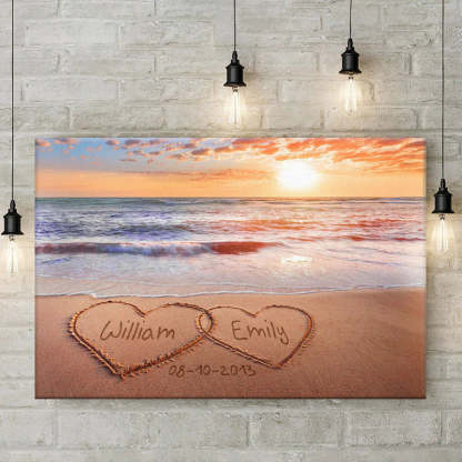 You Are My Everything - Couple Personalized Custom Horizontal Canvas - Gift For Husband Wife, Anniversary-ilovevango