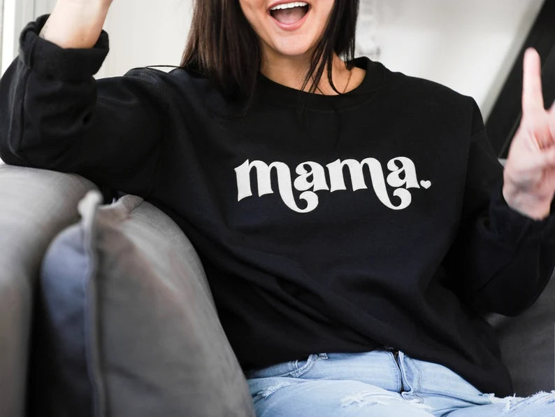 Mama Sweatshirt, Mama Est Sweatshirt, Mothers Day Gift, Cool Mom, First Mothers Day Gift, Personalized Gift, Mom Life Shirt, New Mom Gift-ilovevango