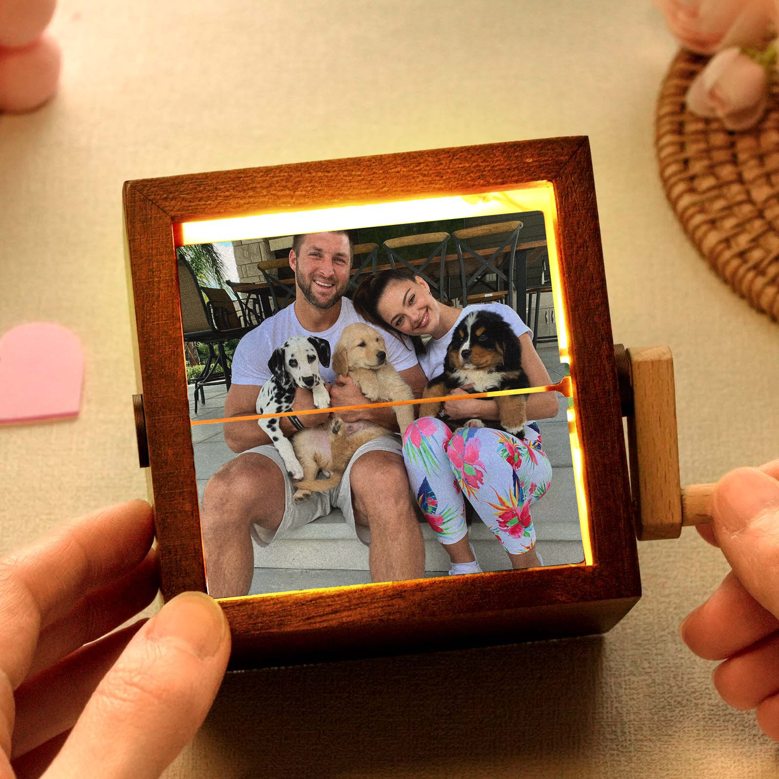 Custom Photos Hand-Crank Flipbook Box