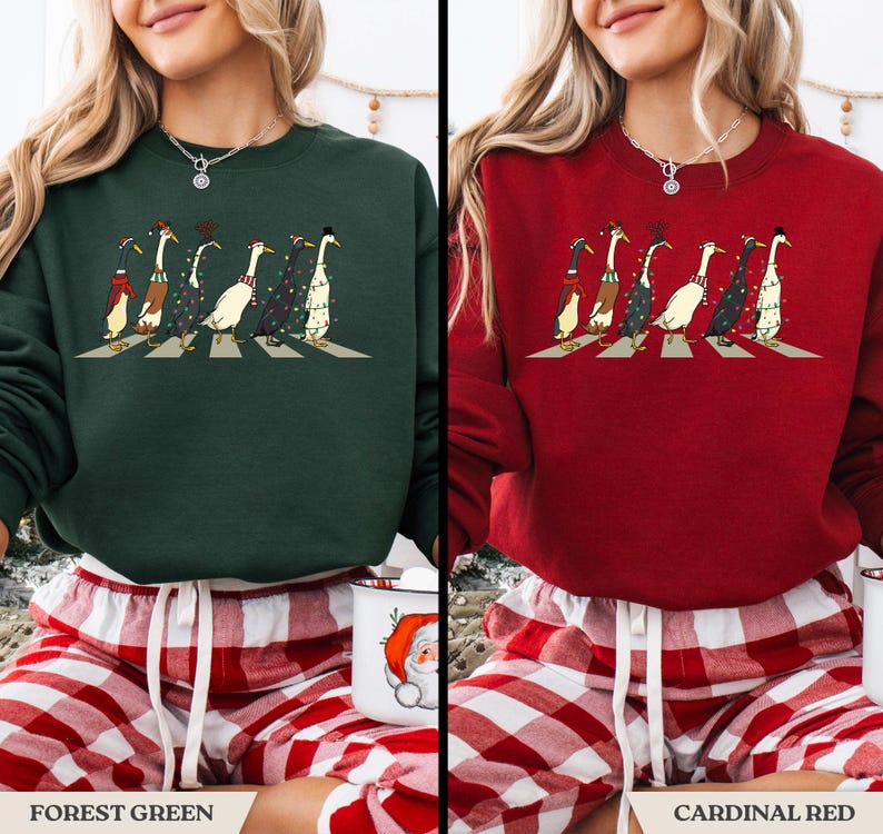 Christmas Santa Duck Christmas Sweatshirt