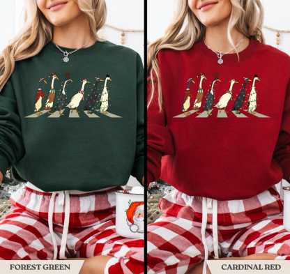 Christmas Santa Duck Christmas Sweatshirt
