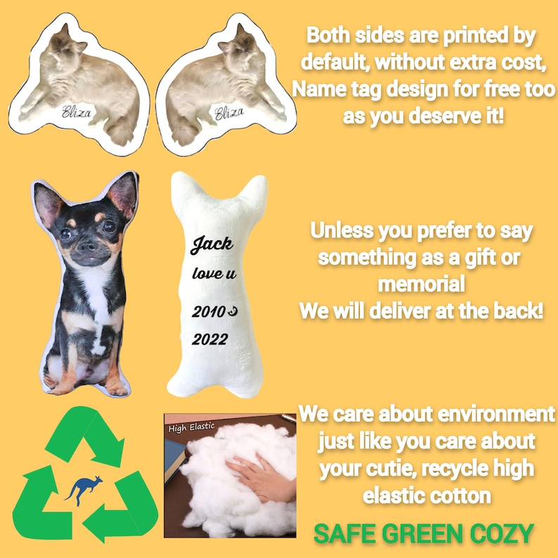 Ugly Pet Pillow Custom 3D Pet Portrait Throw Pillow