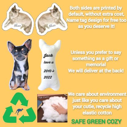 Ugly Pet Pillow Custom 3D Pet Portrait Throw Pillow