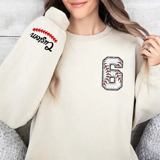 Custom Baseball Sweatshirt, Baseball Mom Crewneck, Baseball Sweatshirt, Custom Baseball,Personalized Baseball, Sport Mom Shirt, Baseball tee-ilovevango