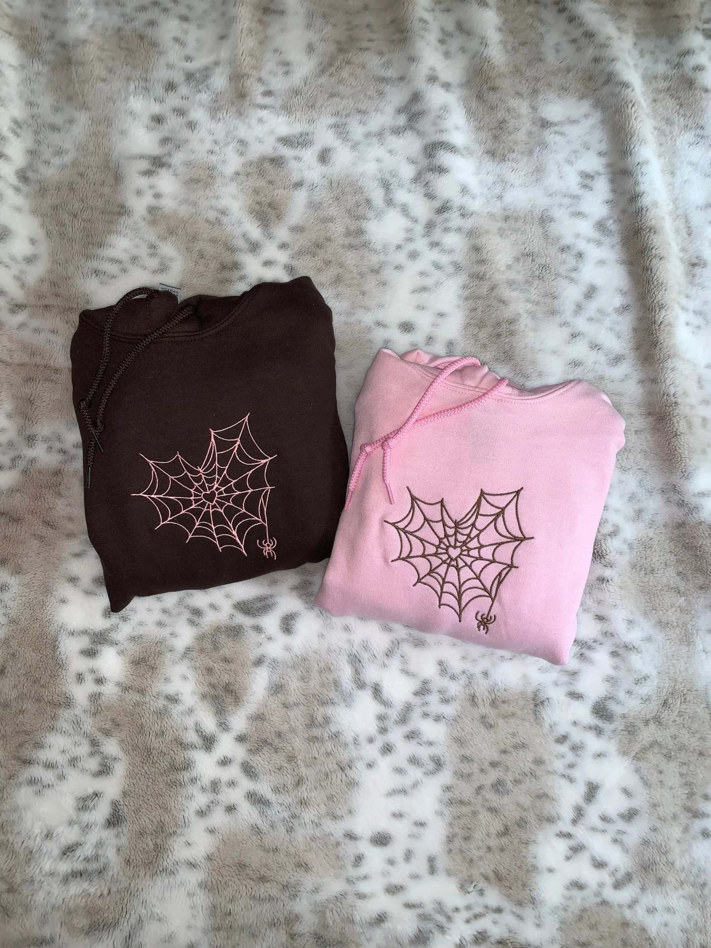 Customizable Matching Spider Web Heart For Besties And Couples-ilovevango