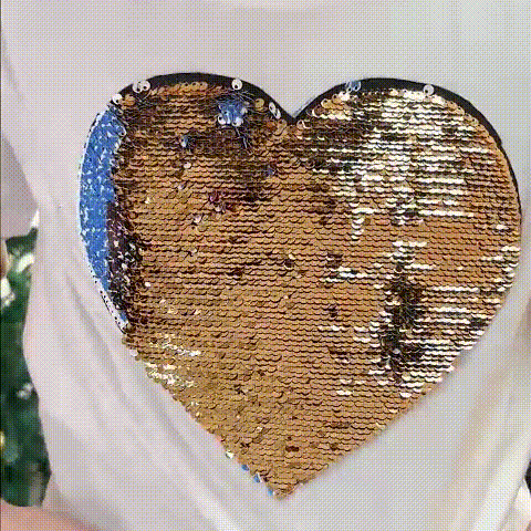 Custom Photo DIY Heart Sequin Hoodie-🎅Christmas Gifts For Families & Couples