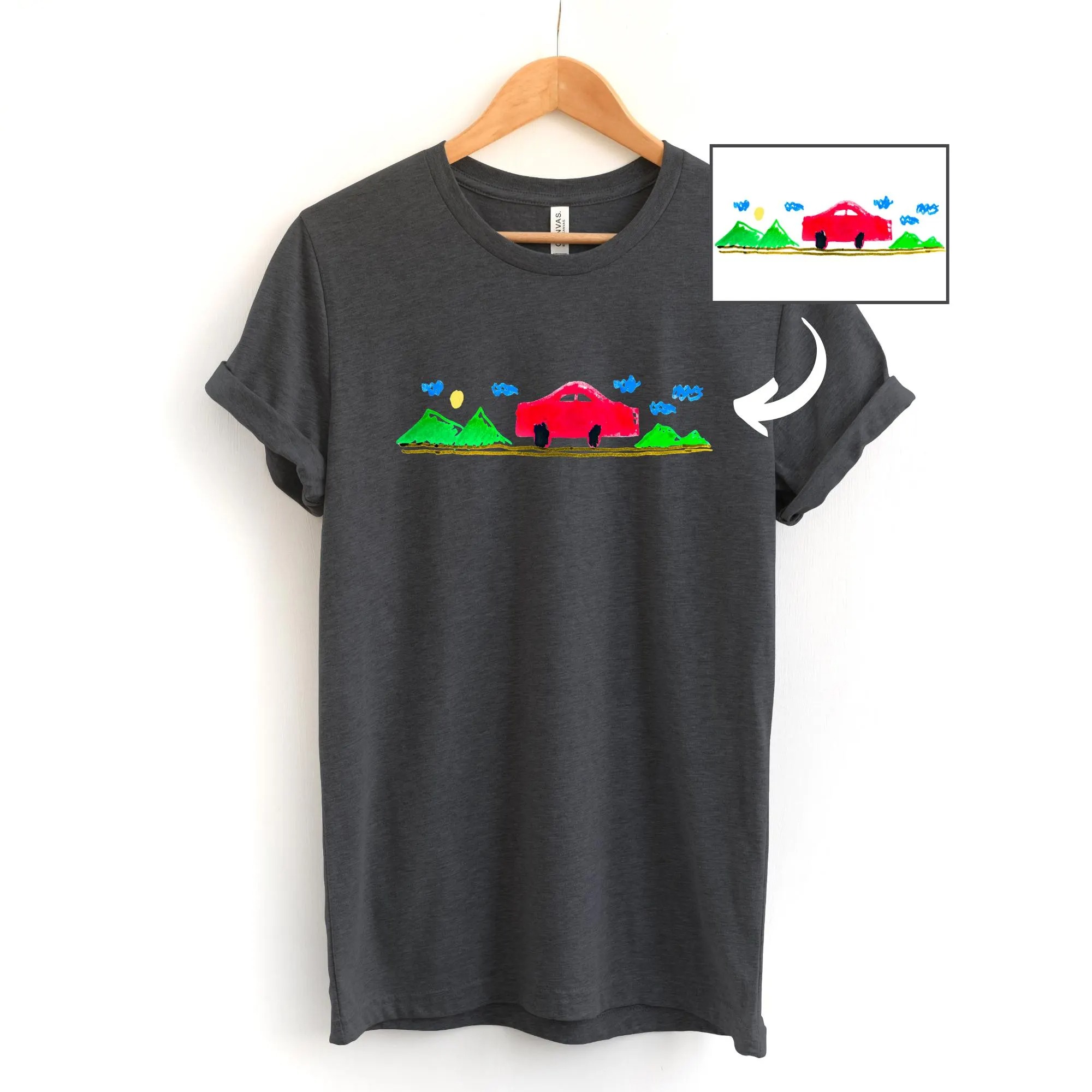 Custom Kids Drawing Sweatshirt – Personalized Art Hoodie, Unique Gift for Mom, Dad, or Grandparents