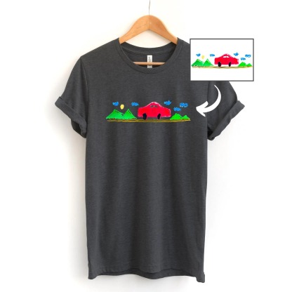 Custom Kids Drawing Sweatshirt – Personalized Art Hoodie, Unique Gift for Mom, Dad, or Grandparents