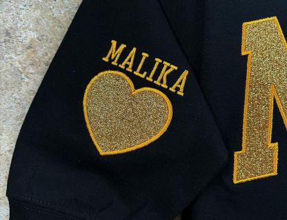 Custom Embroidered Applique Glitter Mama Sweatshirt - Gift for Mom