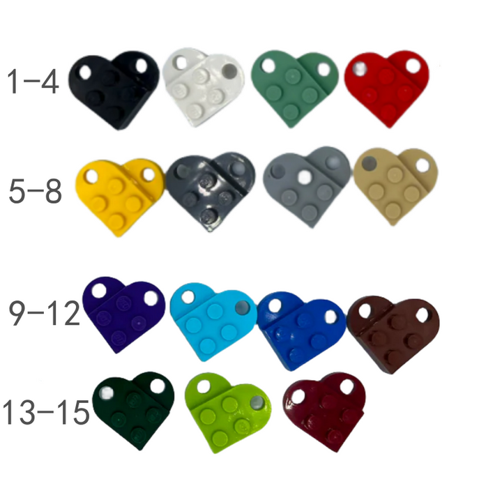 Brick Heart Keychain Set-ilovevango