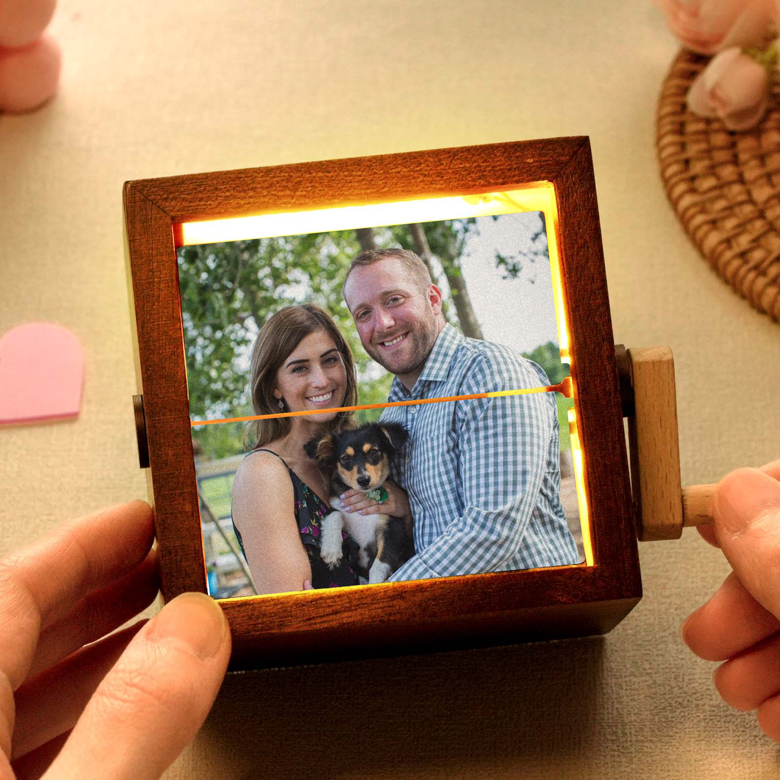 Custom Photos Hand-Crank Flipbook Box