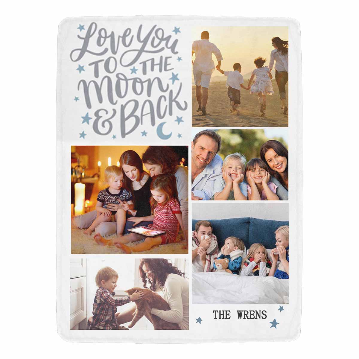 Custom Photo&Text Warm Ultra-Soft Micro Fleece Blanket-ilovevango