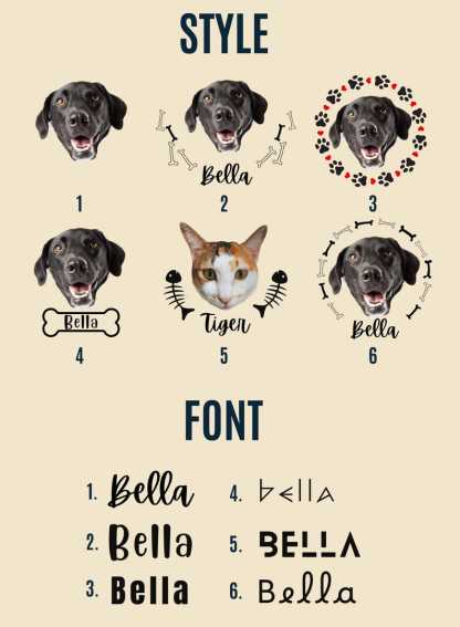 Custom Pet Portrait Shirt, Personalized Embroidered Pet and Name Hoodie Sweatshirt