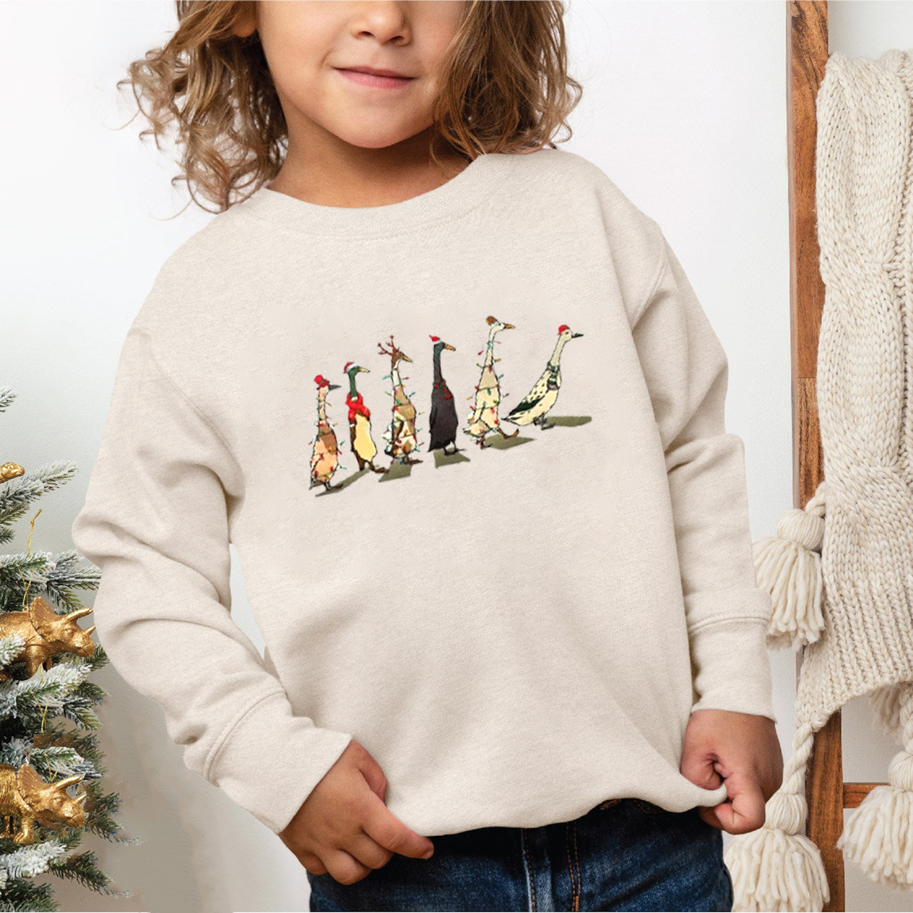 Christmas Santa Duck Christmas Sweatshirt