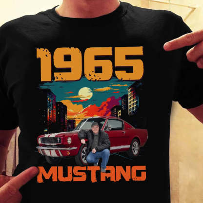 Car Vintage Tee - Personalized Photo Shirt