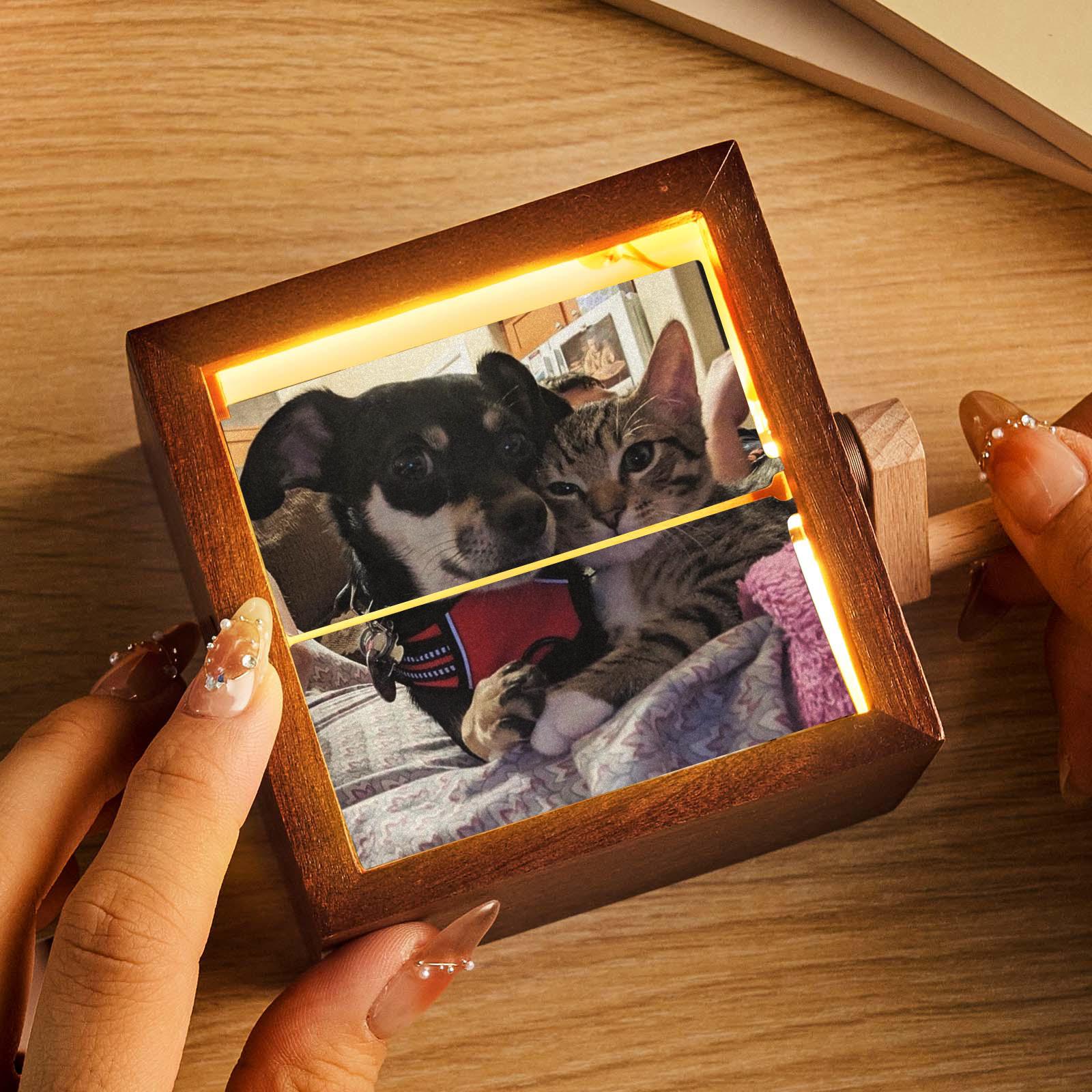 Custom Photos Hand-Crank Flipbook Box