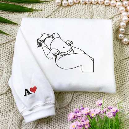 Custom Embroidered Sweatshirt – Personalized Sexy Portrait Gift for Him 💕🔥
