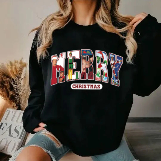 Merry Christmas - Christmas Movie Character Sweatshirt