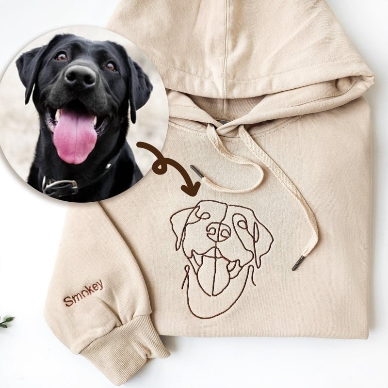 Personalized Pet Embroidered Center Sweatshirt