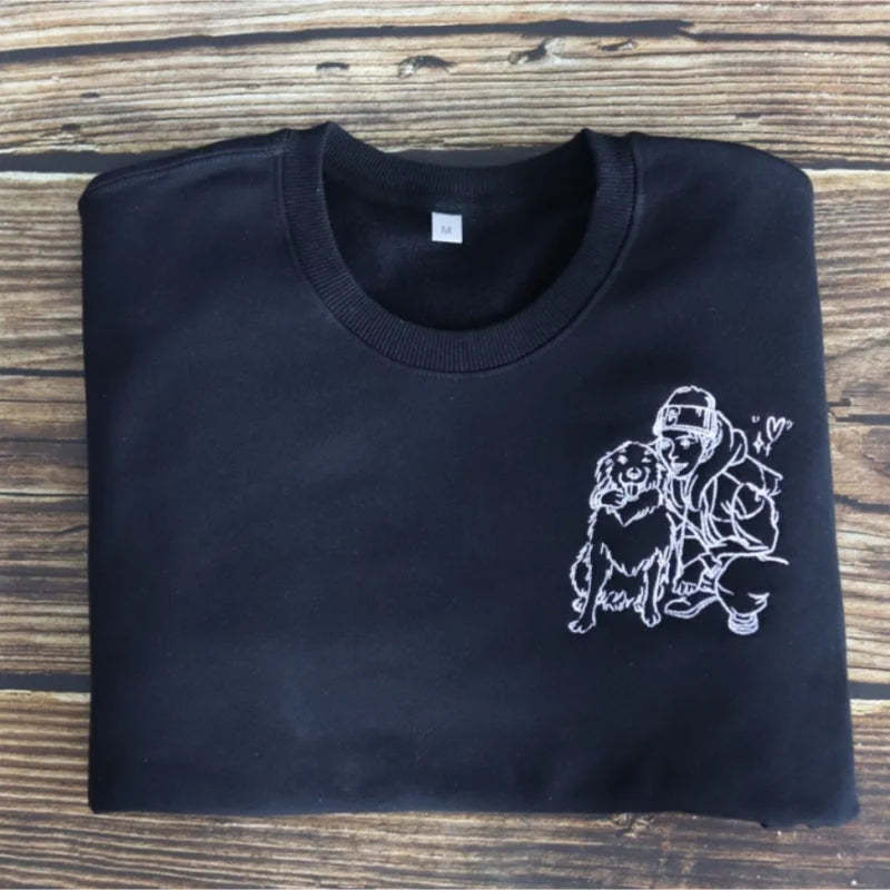 Personalized Pet Embroidered Sweatshirt