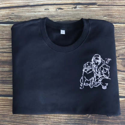 Personalized Pet Embroidered Sweatshirt