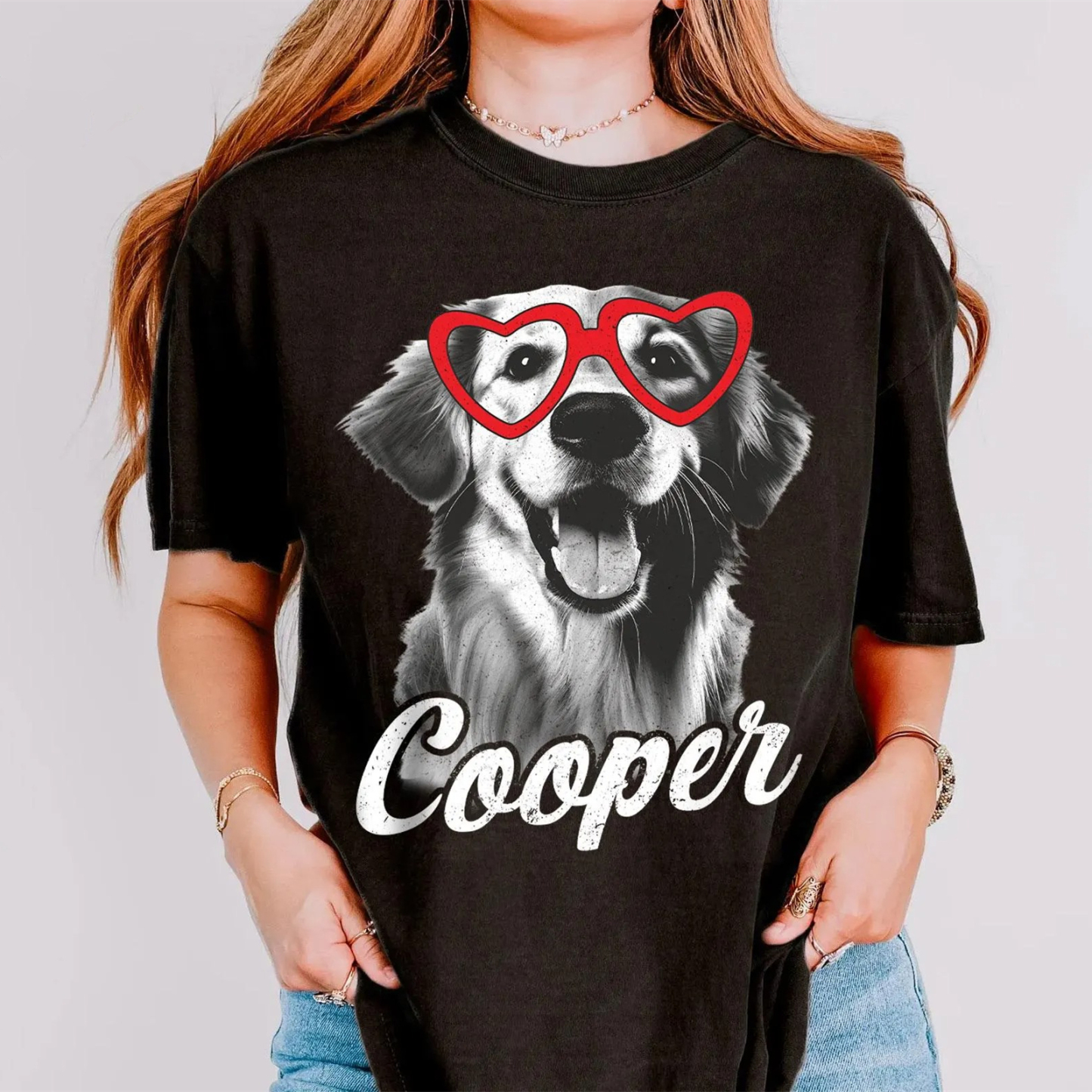 Custom Photo Dog Valentine Shirt, Dog Mom Dog Dad Tee, Valentine Sweatshirt