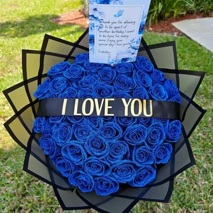 💕Glitter Rose Bouquet💕Couple Glitter Everlasting Rose Bouquet (Never Wither)