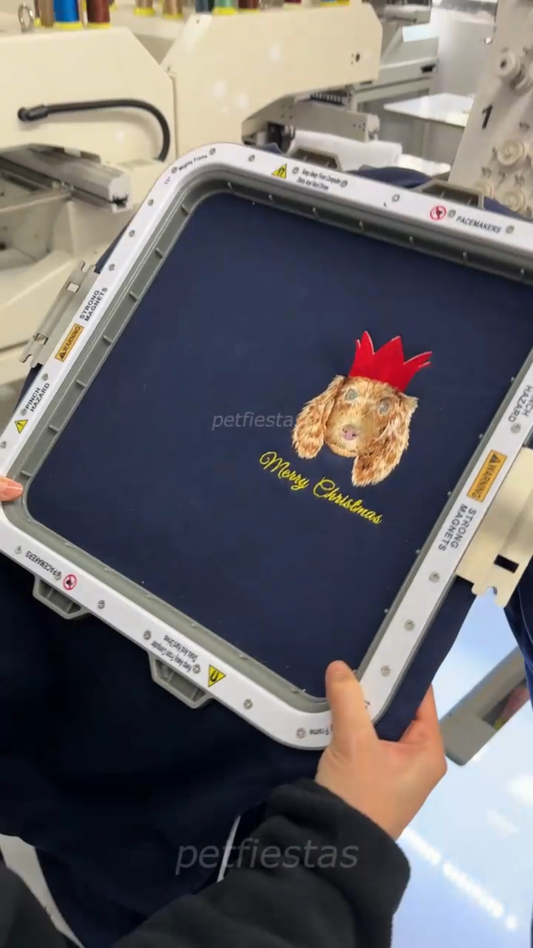 Custom Pet Portrait Christmas Sweatshirt, Personalized Dog Face Holiday Gift for Pet Lovers