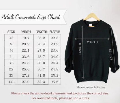 (Round) Custom Embroidered Roman Numeral Date Couple's Crewneck