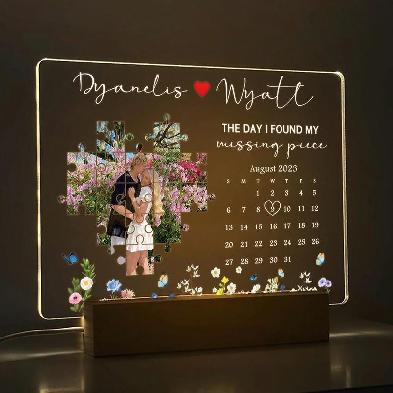 The Day I Found My Missing Piece Light Frame  - 💕 Best Gifts to Lover 💕