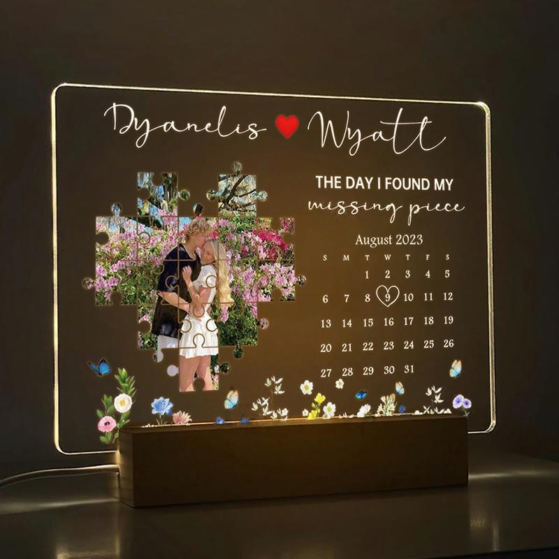 The Day I Found My Missing Piece Light Frame  - 💕 Best Gifts to Lover 💕
