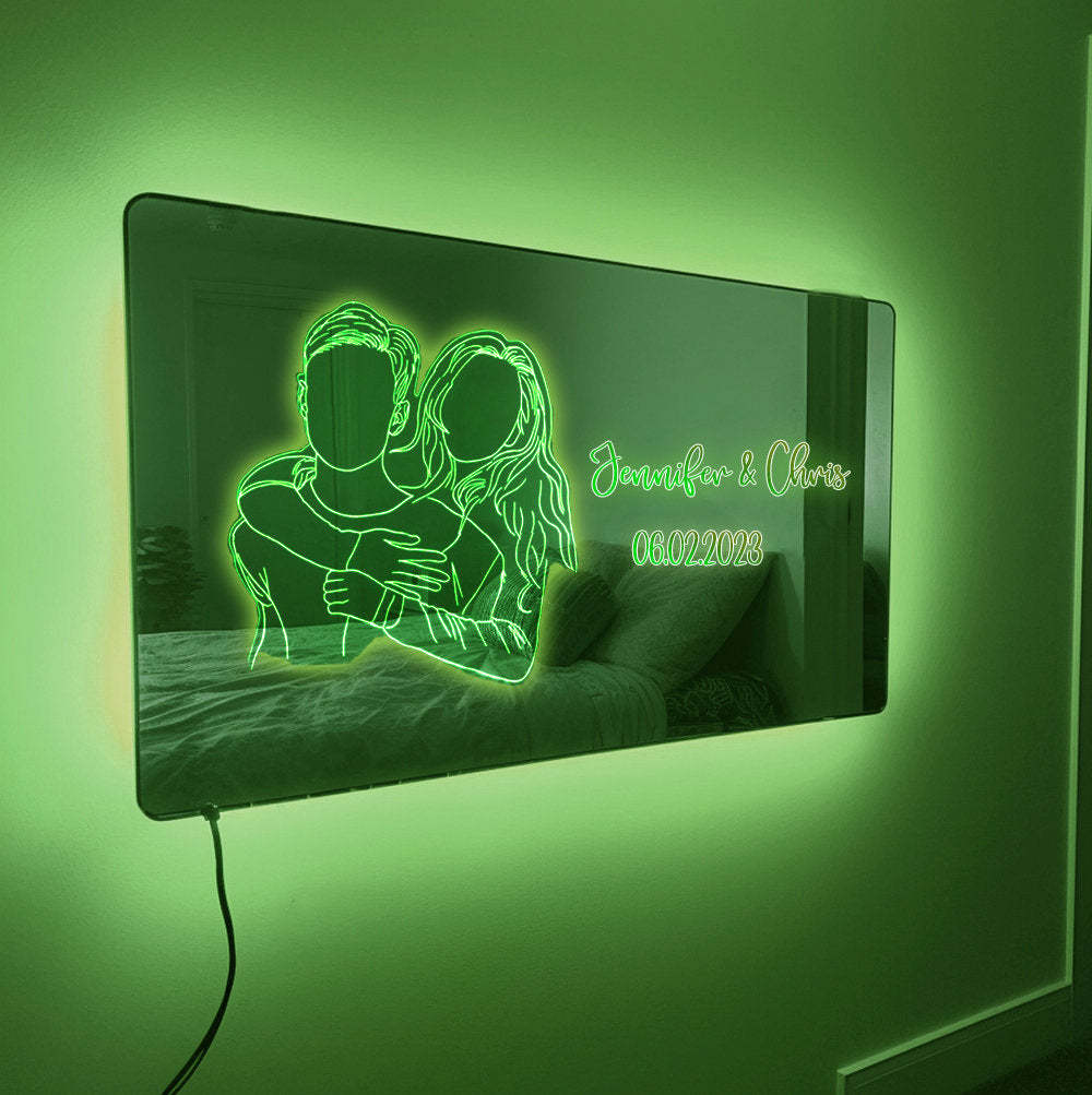 🔥Hot Sale🔥Personalized Photo &Name Mirror - Christmas Gift For Lover