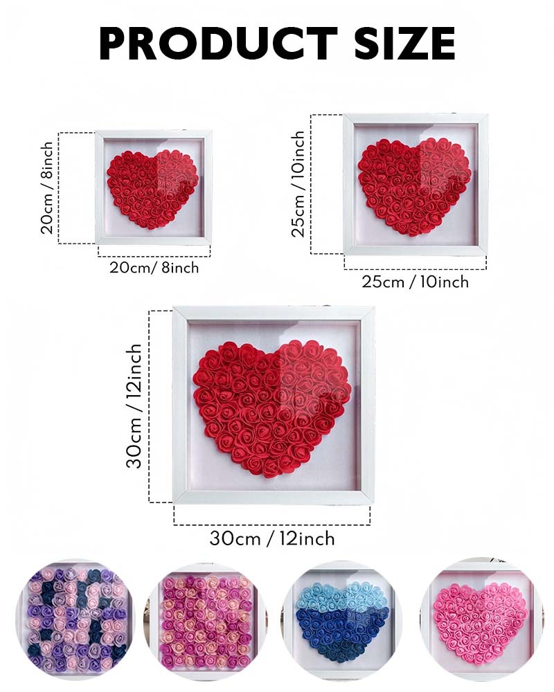 Best Mum Ever We Love You - Personalized Flower Shadow Box