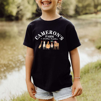 Custom Text and Farm Animals Christmas Sweatshirt – Perfect Holiday Gift for Farm Animal Lovers