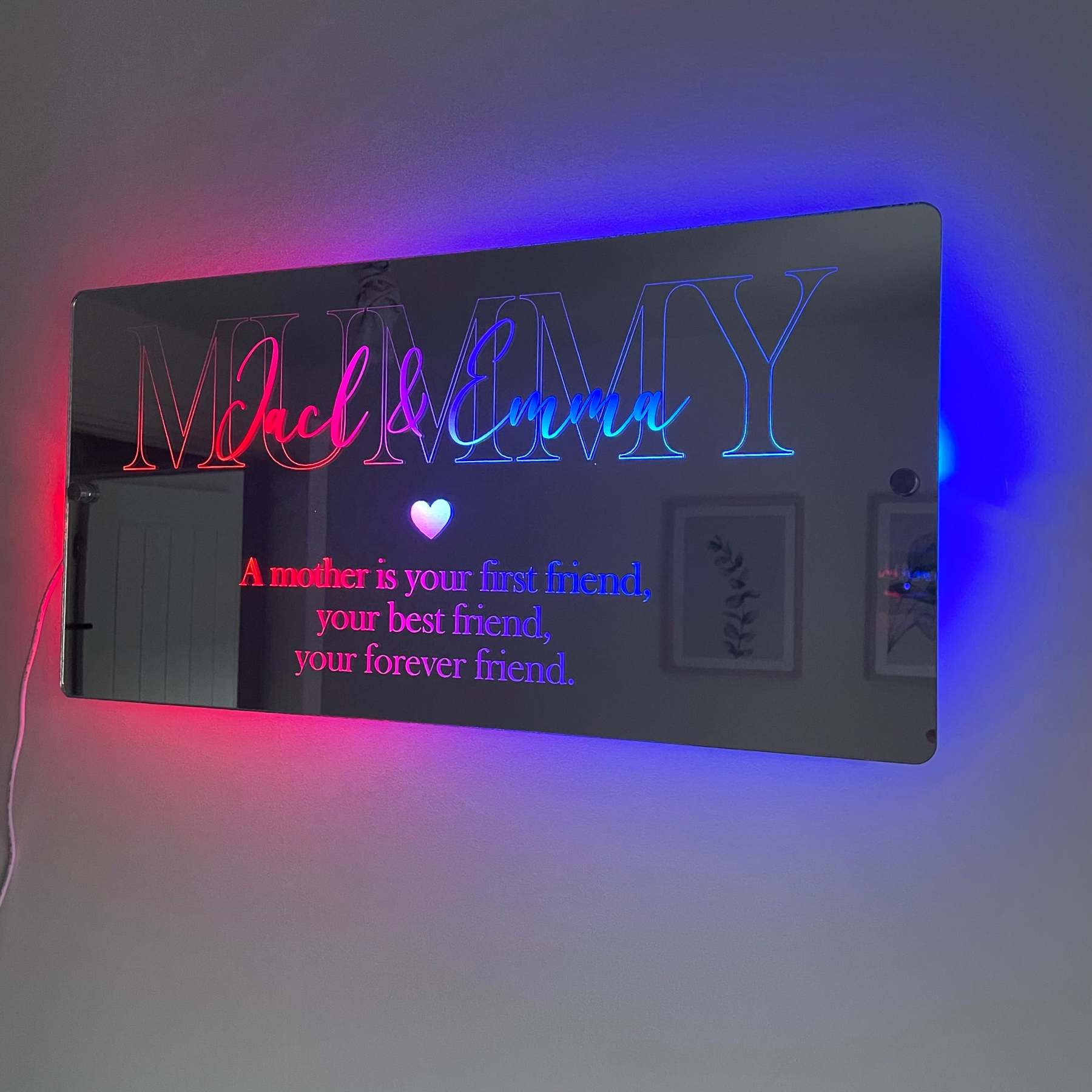 🔥Mother’s Day Sale🔥Personalised Mother’s Day Mirror - Light Up Mirror