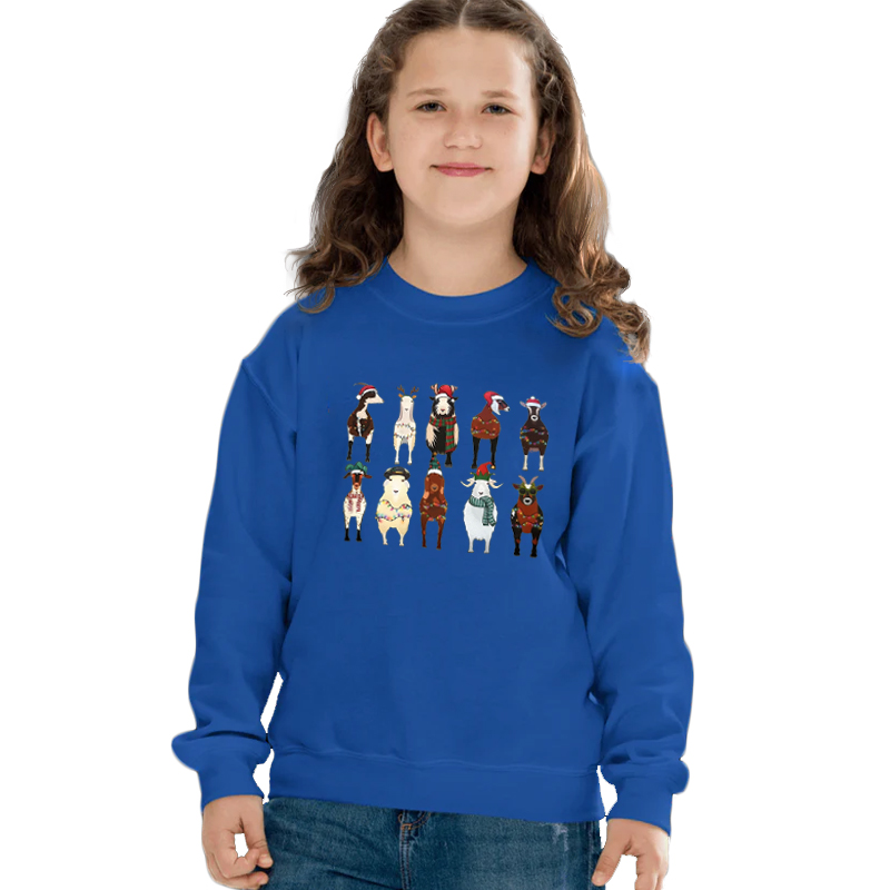 Goat Lover Animals Holiday Christmas Sweatshirt