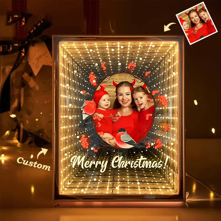 💖Customized Couple Photo Love Corridor Mirror Lamp