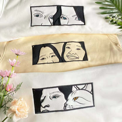 Art Eyes Embroidered Sweatshirt/Hoodie