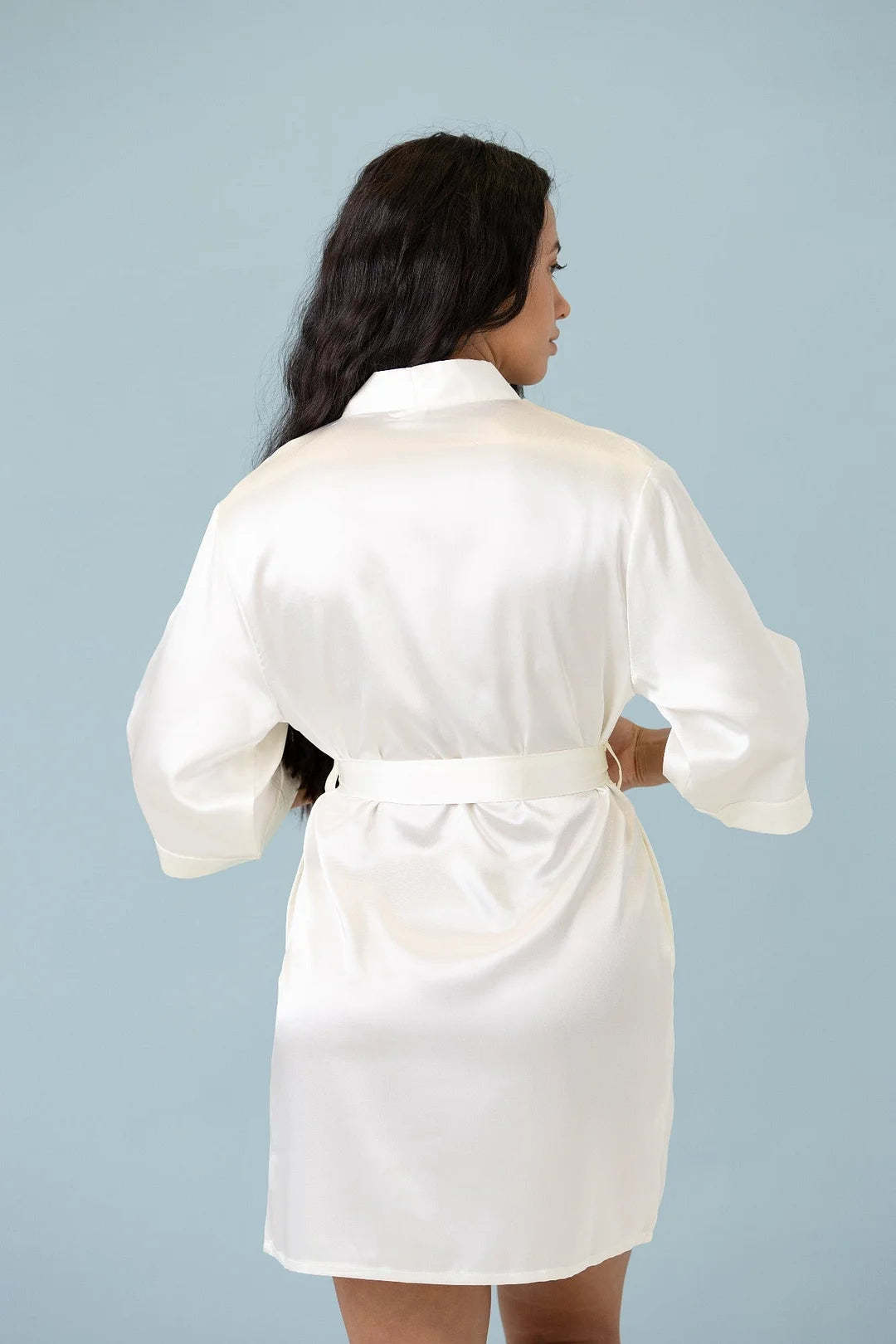 Customized Embroidered Pajamas Satin Robe-Gift For Mom And Wife