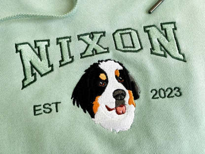 Personalized Dog Sweatshirt Custom Pet Face Hoodie from Your Photo