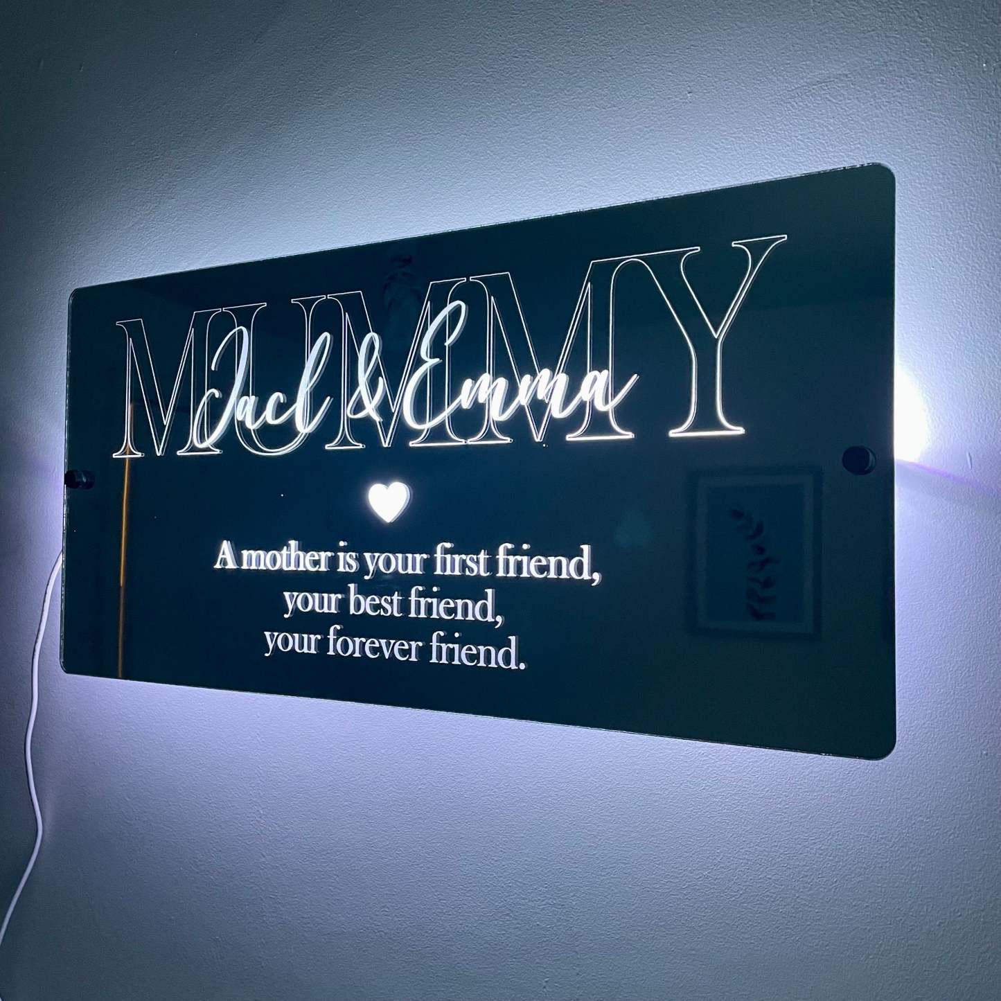 🔥Mother’s Day Sale🔥Personalised Mother’s Day Mirror - Light Up Mirror
