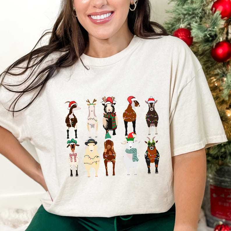 Goat Lover Animals Holiday Christmas Sweatshirt