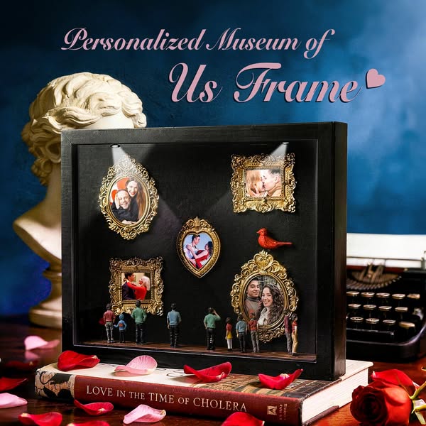 Museum of Us Frame Personalized Couples Gift for Her Cute Miniature Museum Gifts Meaningful Gift Valentine's Day Anniversary Gift