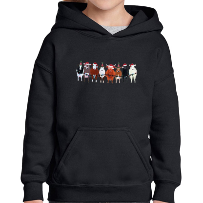 Cow Animals Holiday Christmas Sweatshirt