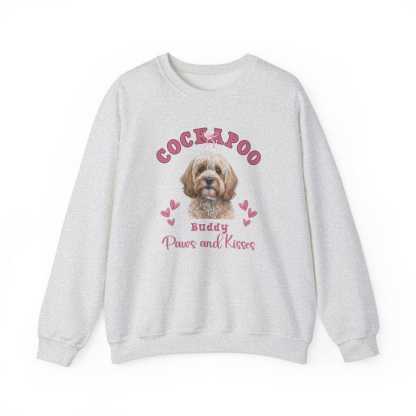 Paws and Kisses Custom Dog Photo & Breed Sweatshirt, Valentine Dog Lover Gifts